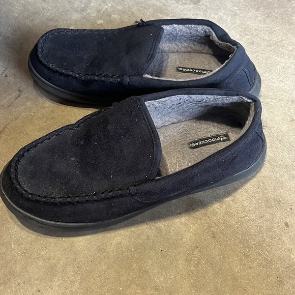 Black men’s dockers slippers, size 10 - Picture 4 of 5